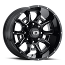 Vision Bomb - 8-Lug 8x165.1 — Gloss Black Milled Spoke