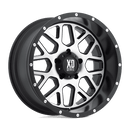 XD Grenade 20" - 5-Lug 5x5.5 — SATIN BLACK W/ MACHINED FACE