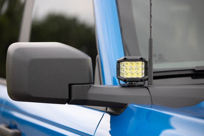 LED Light Kit | Ditch Mount | 2" Black Pair | White DRL | Ford Bronco (21-25)