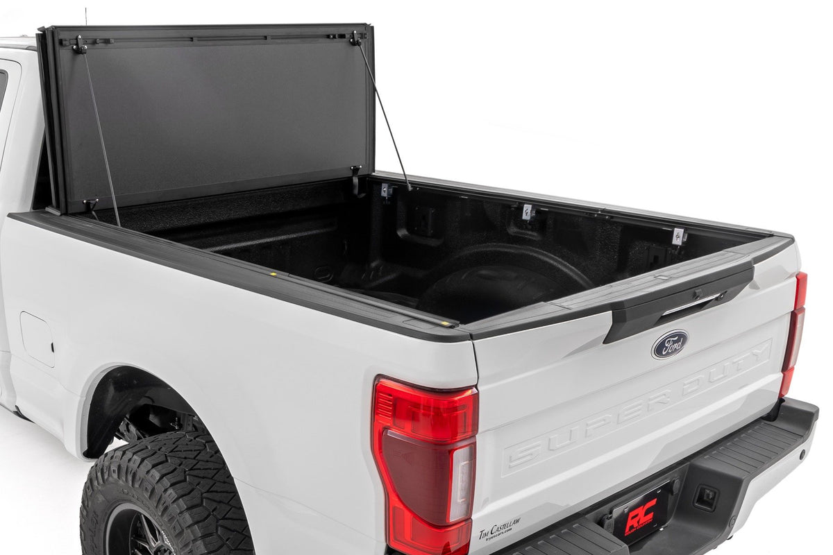 Hard Tri-Fold Flip Up Bed Cover | 6'10" Bed | Ford F-250/F-350 Super Duty (17-26)