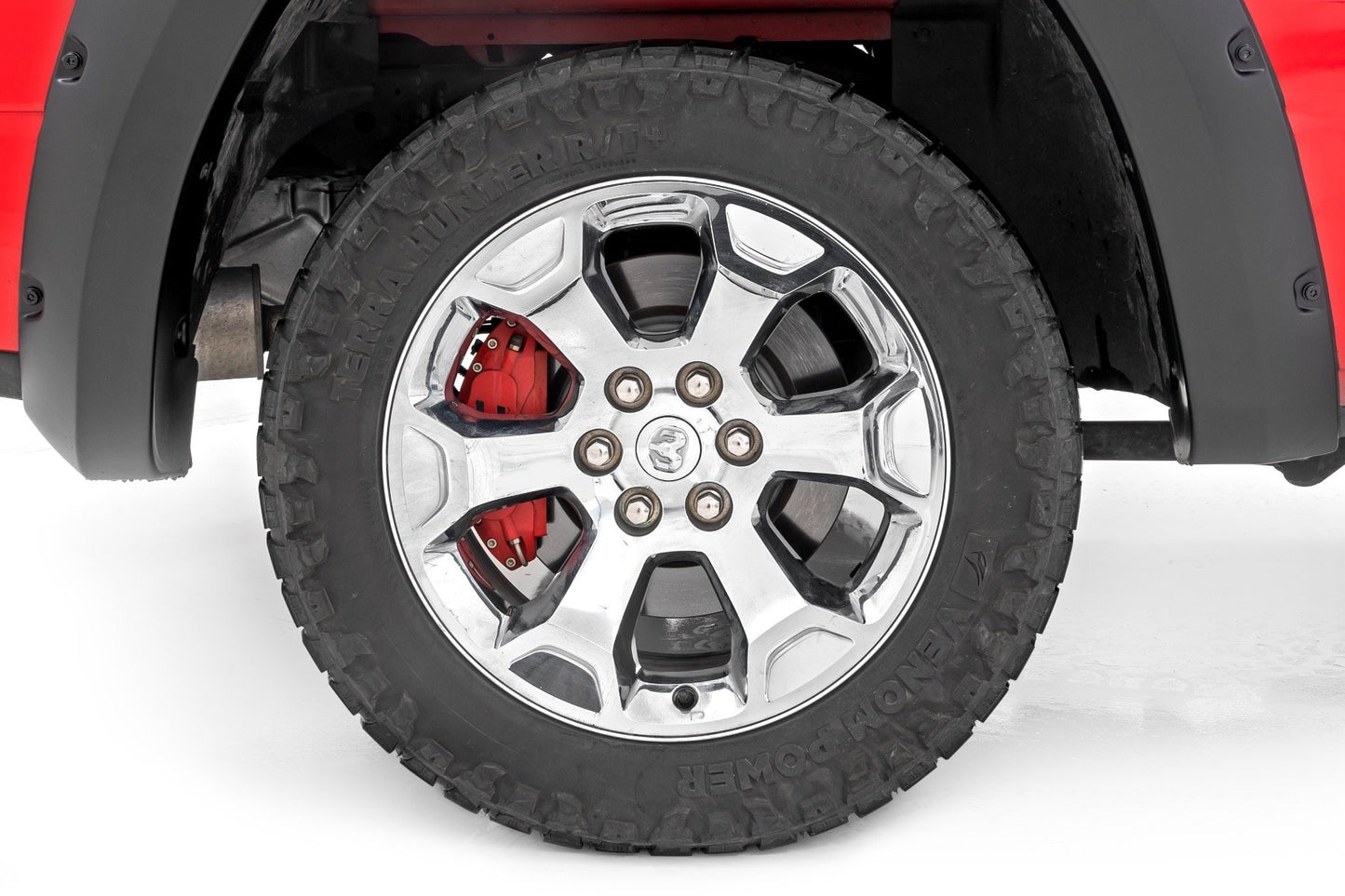 Caliper Covers | Rear | Red | Ram 1500 2WD/4WD (2019-2025)