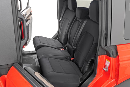 Seat Covers | Bucket Seats |W/Fold Down RR Armrest |FR & RR | 4DR | Ford Bronco (21-25)