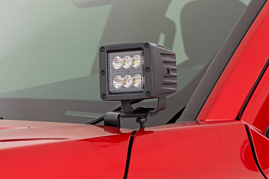 LED Light Kit | Ditch Mount | 2" Black Pair | Spot | Toyota Tacoma (24-25)