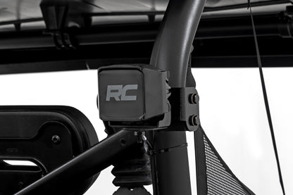 LED Light Kit | Rear Mount | 2" Black Pair | White DRL | Segway 570 F