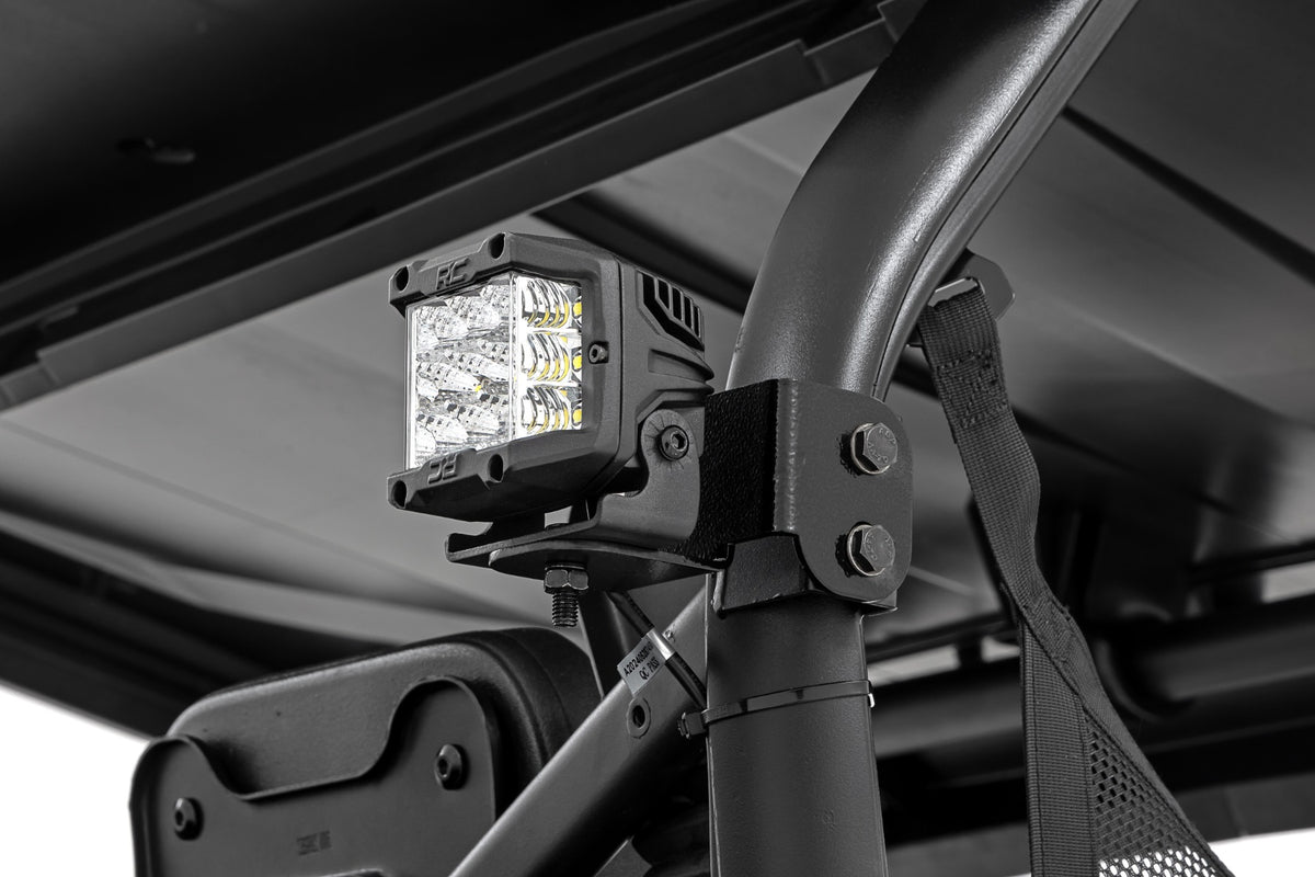 LED Light Kit | Rear Mount | 2" Black Pair | White DRL | Segway 570 F