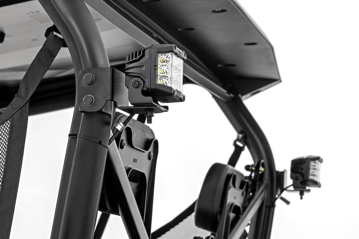 LED Light Kit | Rear Mount | 2" Black Pair | White DRL | Segway 570 F