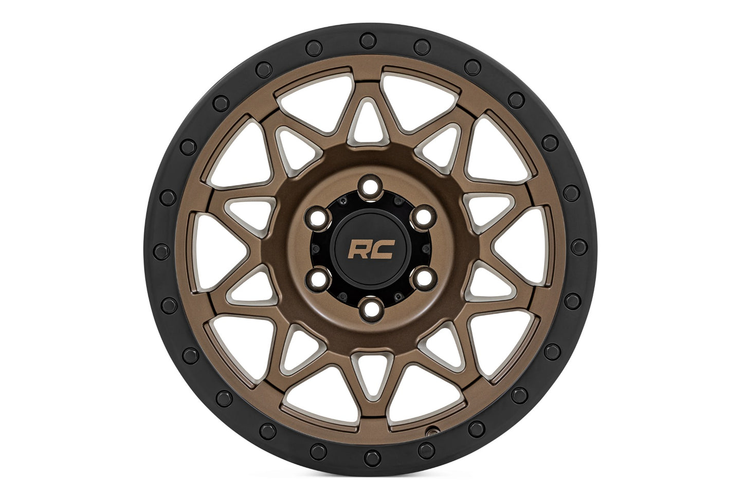 Rough Country 78 Series Wheel | Simulated Beadlock | Bronze/Black | 18x9 | 6x5.5 | -12mm