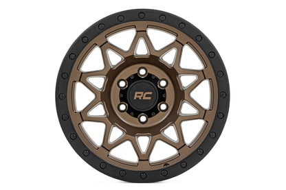 Rough Country 78 Series Wheel | Simulated Beadlock | Bronze/Black | 18x9 | 6x5.5 | -12mm