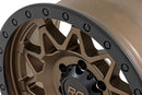 Rough Country 78 Series Wheel | Simulated Beadlock | Bronze/Black | 18x9 | 5x5 | -12mm
