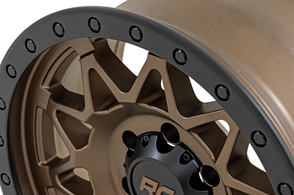 Rough Country 78 Series Wheel | Simulated Beadlock | Bronze/Black | 18x9 | 6x5.5 | +0mm