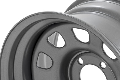 Steel Wheel | Gray | 16x8 | 6x5.5 | 4.25 Bore | -12