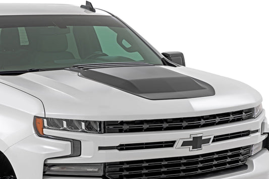 Hood Scoop | GLT Glacier Blue | Chevy Silverado 1500 2WD/4WD (2019-2026 & Classic)