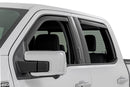 Side Window Deflectors | In Channel Rain Guard | Ford F-150/Lightning/F-250/F-350/Raptor (15-26)