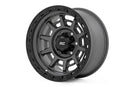 Rough Country 85 Series Wheel | Simulated Beadlock | Gunmetal Gray/Black | 17x9 | 6x5.5 |+25mm