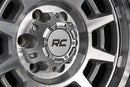 Rough Country 85 Series Wheel | Simulated Beadlock | Full Machine | 17x9 | 5x5 | -12mm