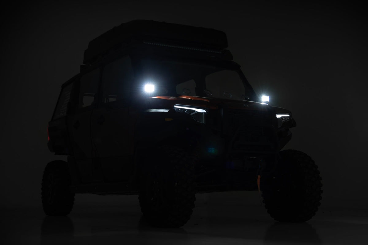 LED Light Kit | Front Mount | 2" Black Pair | Polaris XPEDITION XP