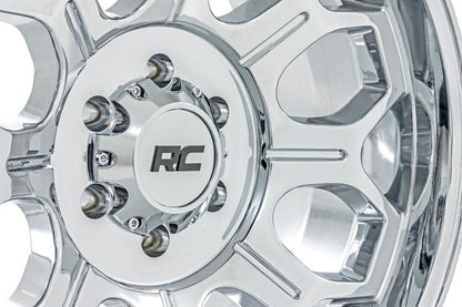 Rough Country 77 Series Wheel | One-Piece | Chrome | 20x10 | 6x135 | -25mm