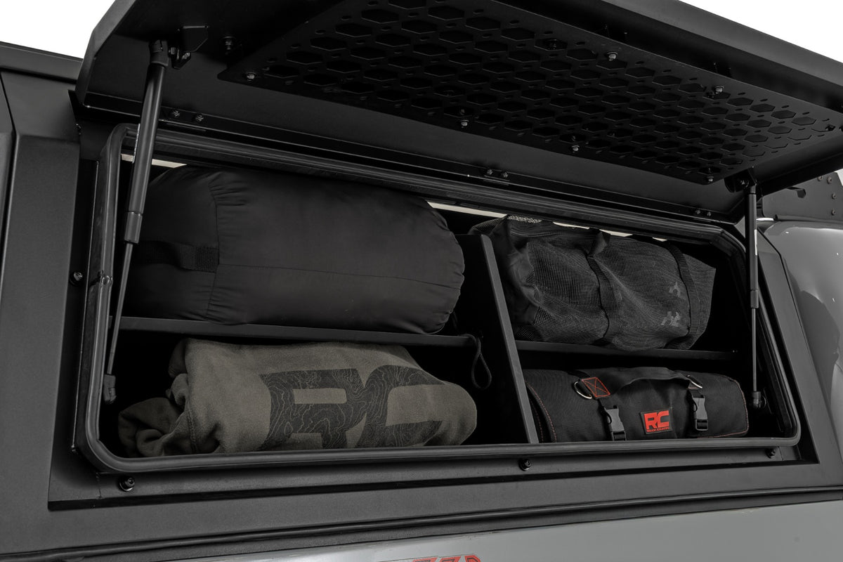 Bed Cap Side Shelf Storage Bin | Passengers Side | Toyota Tacoma (16-23)