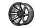 Rough Country 81 Series Wheel | One-Piece | Semi Gloss Black w/machined spokes | 20x9 | 5x5.5 | 0mm