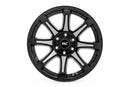 Rough Country 81 Series Wheel | One-Piece | Semi Gloss Black w/machined spokes | 20x9 | 8x180 | 0mm