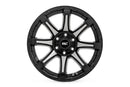 Rough Country 81 Series Wheel | One-Piece | Semi Gloss Black w/machined spokes | 20x9 | 5x150 | +18m