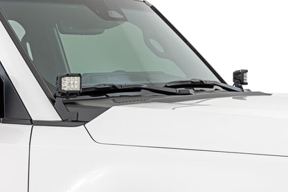 LED Light Kit | Ditch Mount | 2" Black Pair | Flood | Toyota Land Cruiser (24-25)