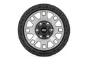 Rough Country 82 Series Wheel | One-Piece | Machined Semi Gloss Black | 18x9 | 6x5.5 | -12mm