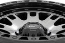 Rough Country 82 Series Wheel | One-Piece | Machined Semi Gloss Black | 17x9 | 5x5 | -12mm