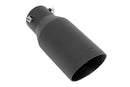 Exhaust Tip | Black | RC Logo | 2.5-3.125 Inch Pipe