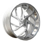 Esko JR - 6-Lug 6x139.7 — Silver Brushed Face Polished Lip