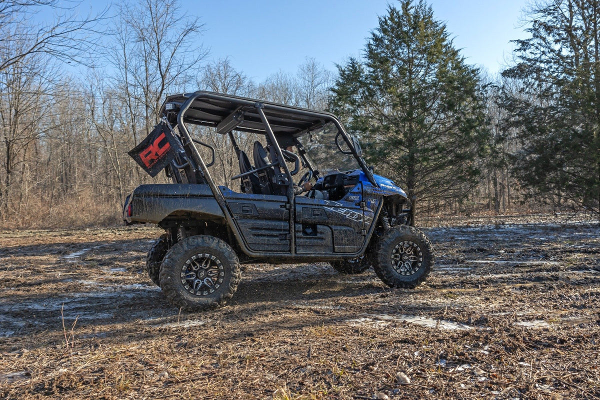 Whip Mount | Cage | 4' Multl-Color LED Whip Pair | Kawasaki Teryx4 800