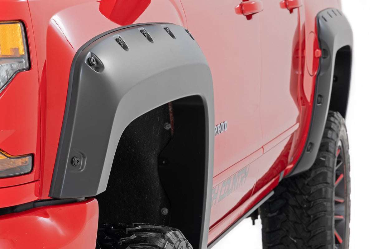 Pocket Fender Flares | 6'7" & 8' Bed | Chevy Silverado 1500 (14-18)/Silverado 2500 HD (15-19)