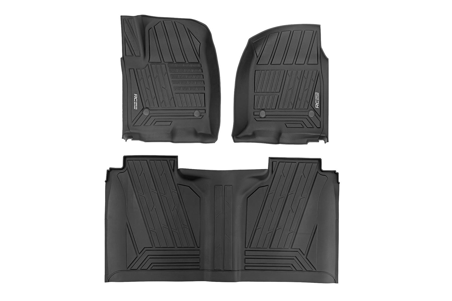 Flex-Fit Floor Mats | FR & RR | FR Bucket | Crew | Chevy/GMC 1500/2500HD/3500HD (19-26 & Classic)