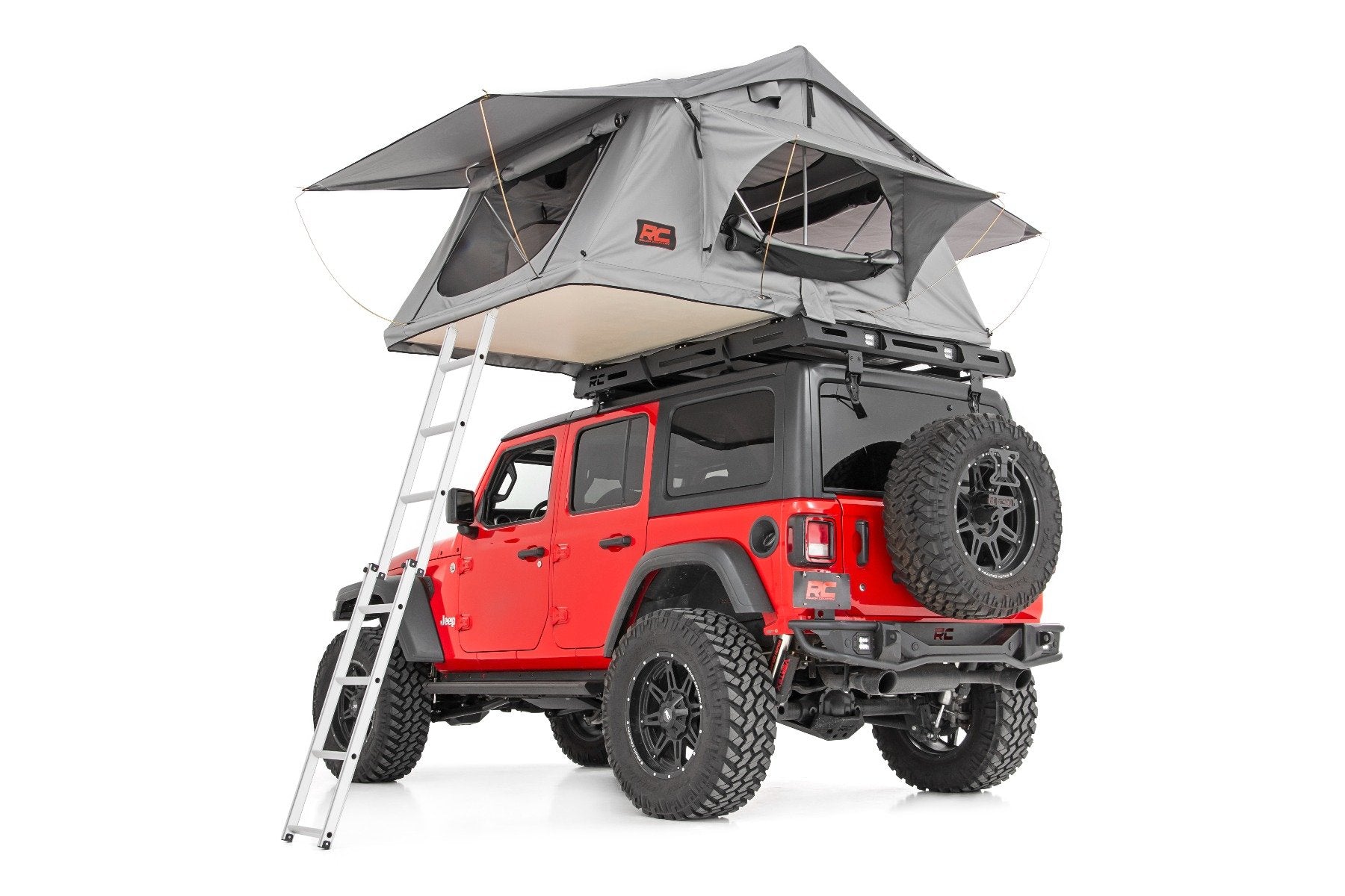 Roof Top Tent | Rack Mount | 12 Volt Accessory w/Ladder Extension & LE ...