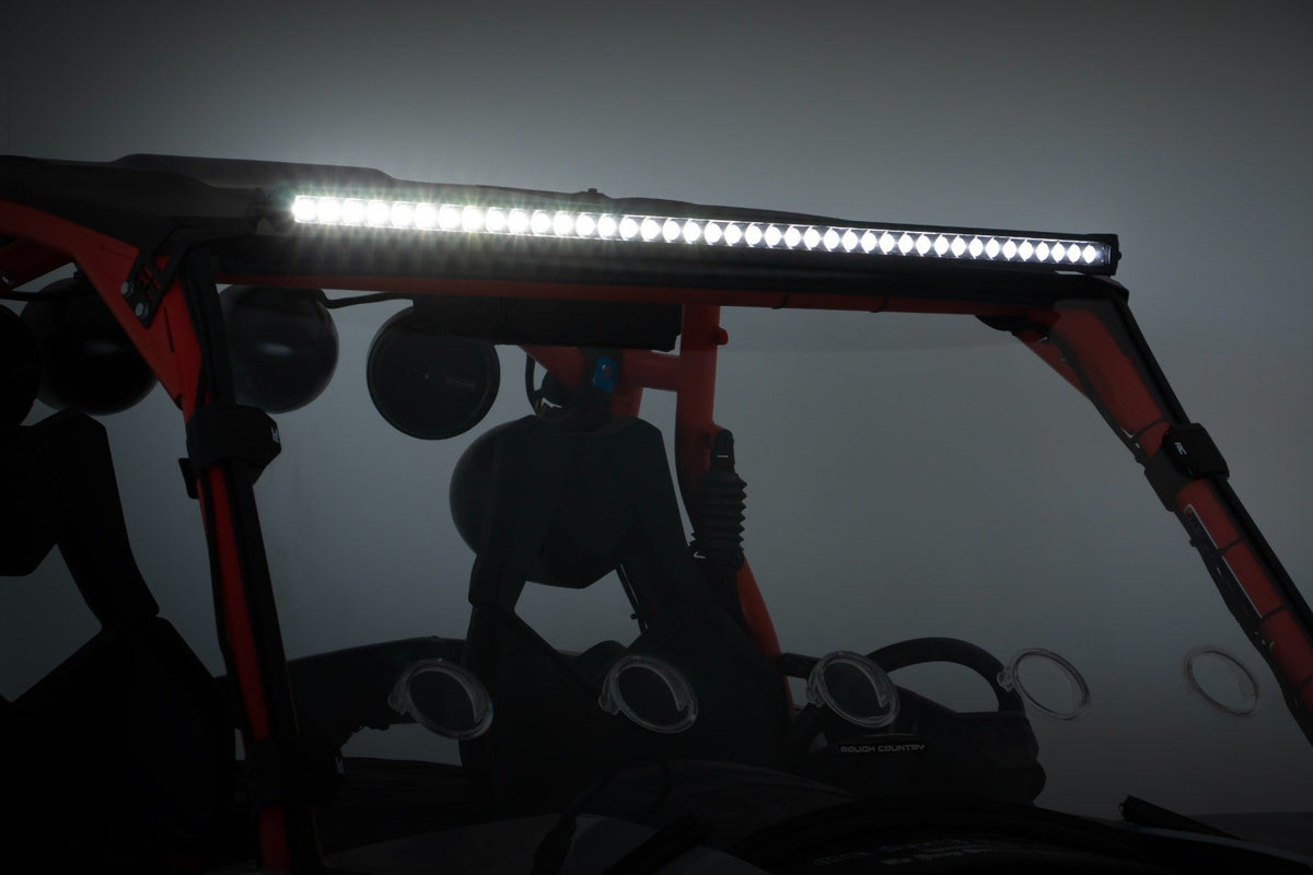 LED Light Kit | Front Mount | 40" Black Dual Row | White DRL | Can-Am Commander Max 1000