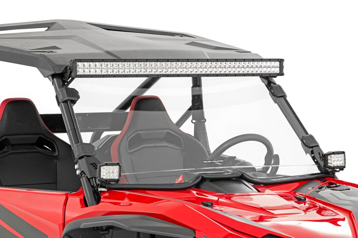 LED Light Kit | Cage Mount | 2" Chrome Pair | Wide Angle | Honda Talon 1000