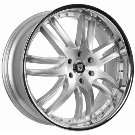 Lexani Wheels Profile - Silver brushed with Chrome lip