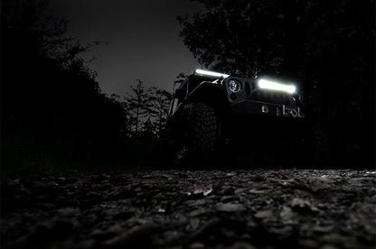 20 Inch Chrome Series LED Light Bar | Dual Row | Amber DRL