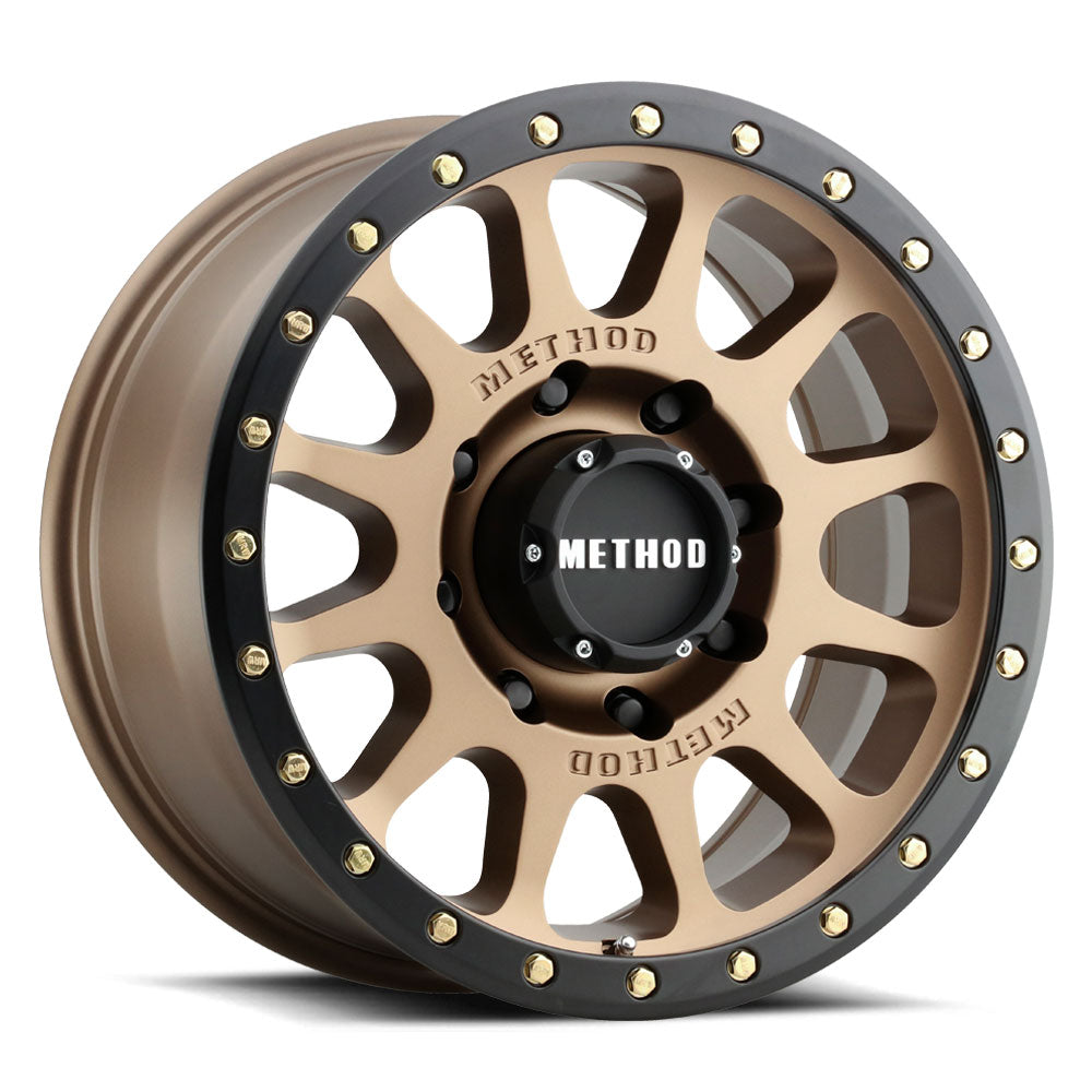 Method 305-HD NV - 8-Lug 8x6.5 — Method Bronze® - Matte Black Lip