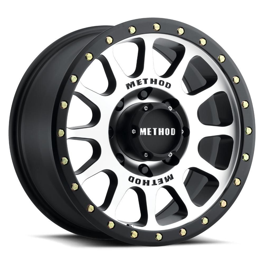 Method 305 NV - 8-Lug 8x6.5 — Machined - Matte Black Lip