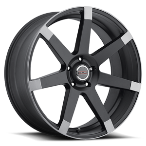 Vision Wheel - Style 9042V - 5-Lug 5x115 — Matte Black w\Anthracite Spoke Ends