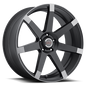 Vision Wheel - Style 9042V - 5-Lug 5x115 — Matte Black w\Anthracite Spoke Ends