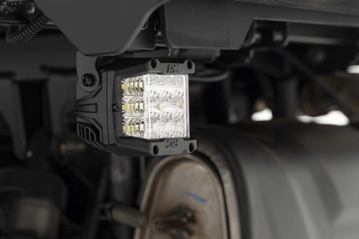 LED Light Kit | Under Bed Mount | 2" Chrome Pair | Wide Angle | Polaris General XP 4 1000