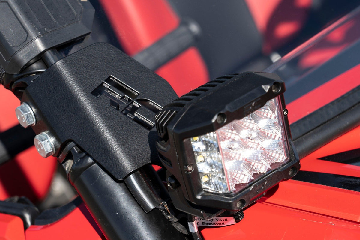 LED Light Kit | Cage Mount | 2" Black Pair | Amber DRL | Honda Talon 1000