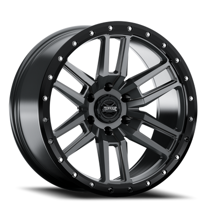 Torque Pritchett | Anthracite w/Black Lip | 17x9 | 6x5.5 | 0mm