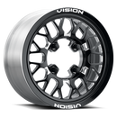 Vision Storm - 4-Lug 4x136 — Gloss Black Milled Spoke [346BL151136BMS55]