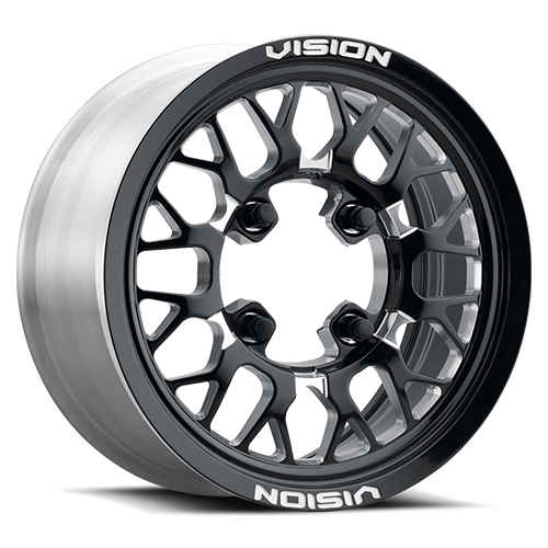 Vision Storm - 4-Lug 4x156 — Gloss Black Milled Spoke [346-156156BMS55]