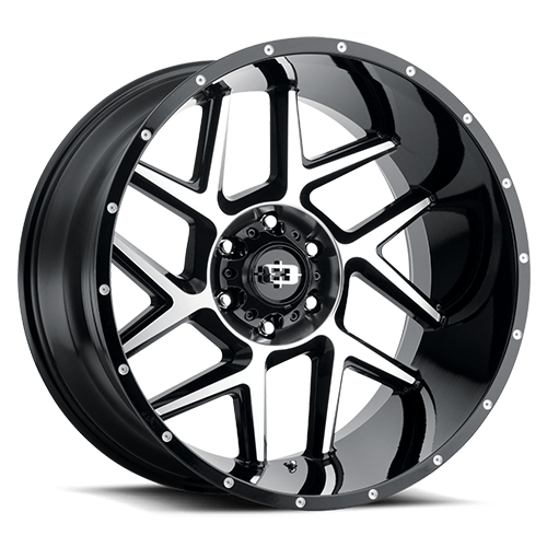 Vision Wheel - Style 360 - 5-Lug 5x127 — Gloss Black Machined Face