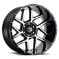 Vision Wheel - Style 360 - 5-Lug 5x127 — Gloss Black Machined Face