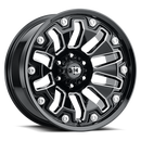 Vision Armor - 5-Lug 5x127 — Gloss Black Milled Spoke